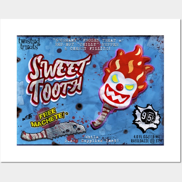 Twisted Metal Sweet Tooth Frozen Treat Wall Art by jennesis